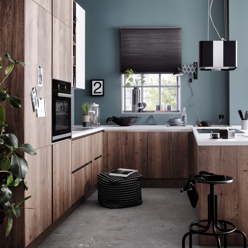 Modular Μικρή κουζίνα MDF Καπλαμάς ξυλείας Έπιπλα Κουζίνας Όλα σε Ένα με Σετ Island